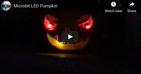 A Micro:Bit LED Pumpkin via @GPearceWSD