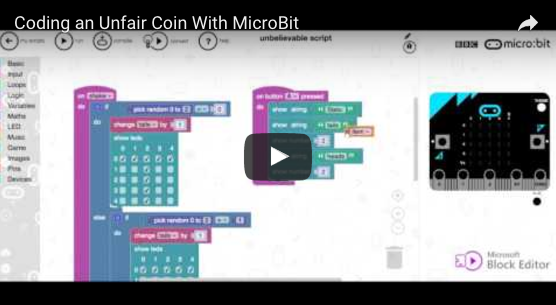 Coding an Unfair Coin Simulator With MicroBit