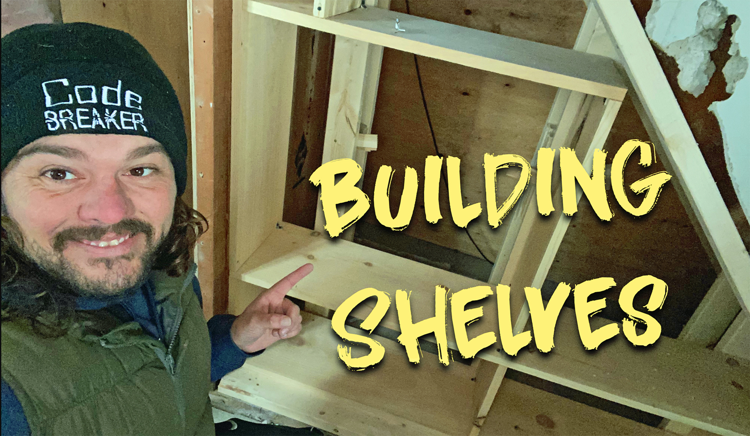 Maximizing Tiny House Space - Building Shelves Under The Stairs at Lakeview